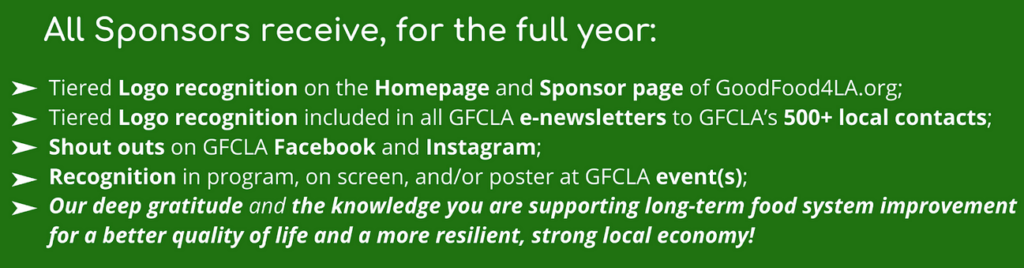 sponsor benefits 2022 GFCLA